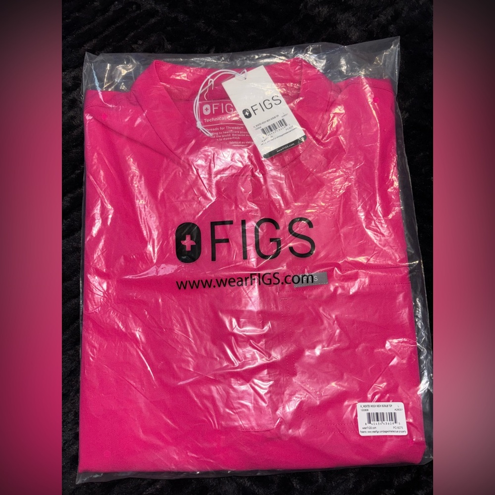 FIGS Shopping Pink Montex Scrub Top